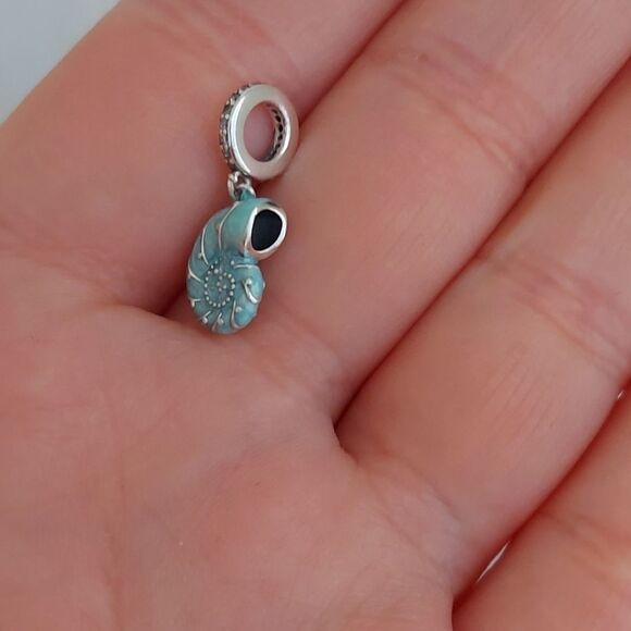 925 Silver Seashell Nautical Charm - Picture 11 of 13